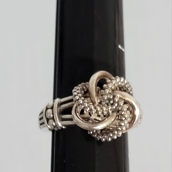 LAGOS Sterling Silver Love Knot Ring 6 - Picture 2 of 12